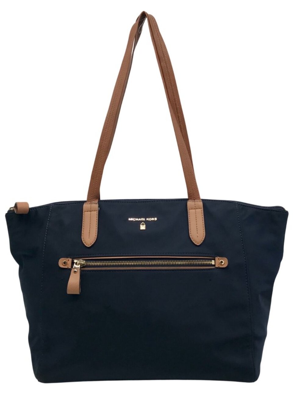 Michael Kors Blue Nylon Kelsey Tote Bag